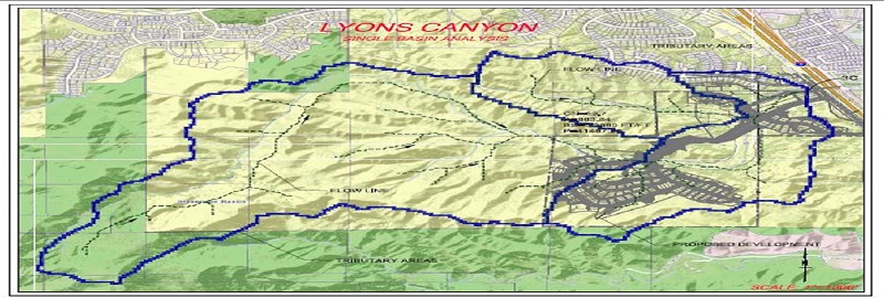 FEMA Hydrology Analysis for Lyons Canyon Ranch @ City of Santa Clarita, CA
