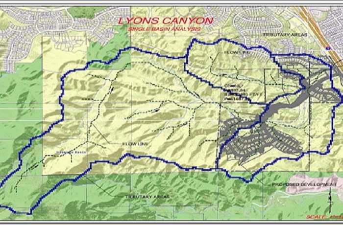 FEMA Hydrology Analysis for Lyons Canyon Ranch @ City of Santa Clarita, CA